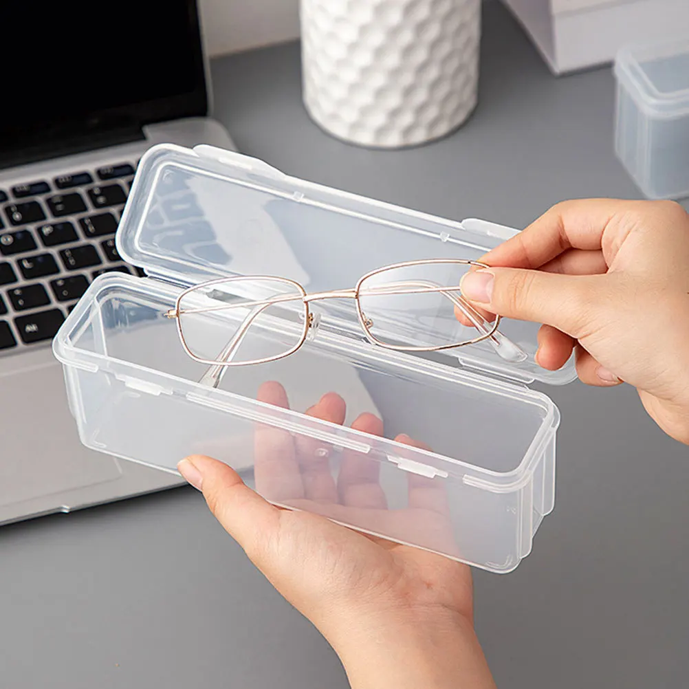 

2Pcs Plastic Sunglasses Organizer Clear Display Case Small Size Travel Eyewear Storage Sunglasses Organizer Eyeglass Storage