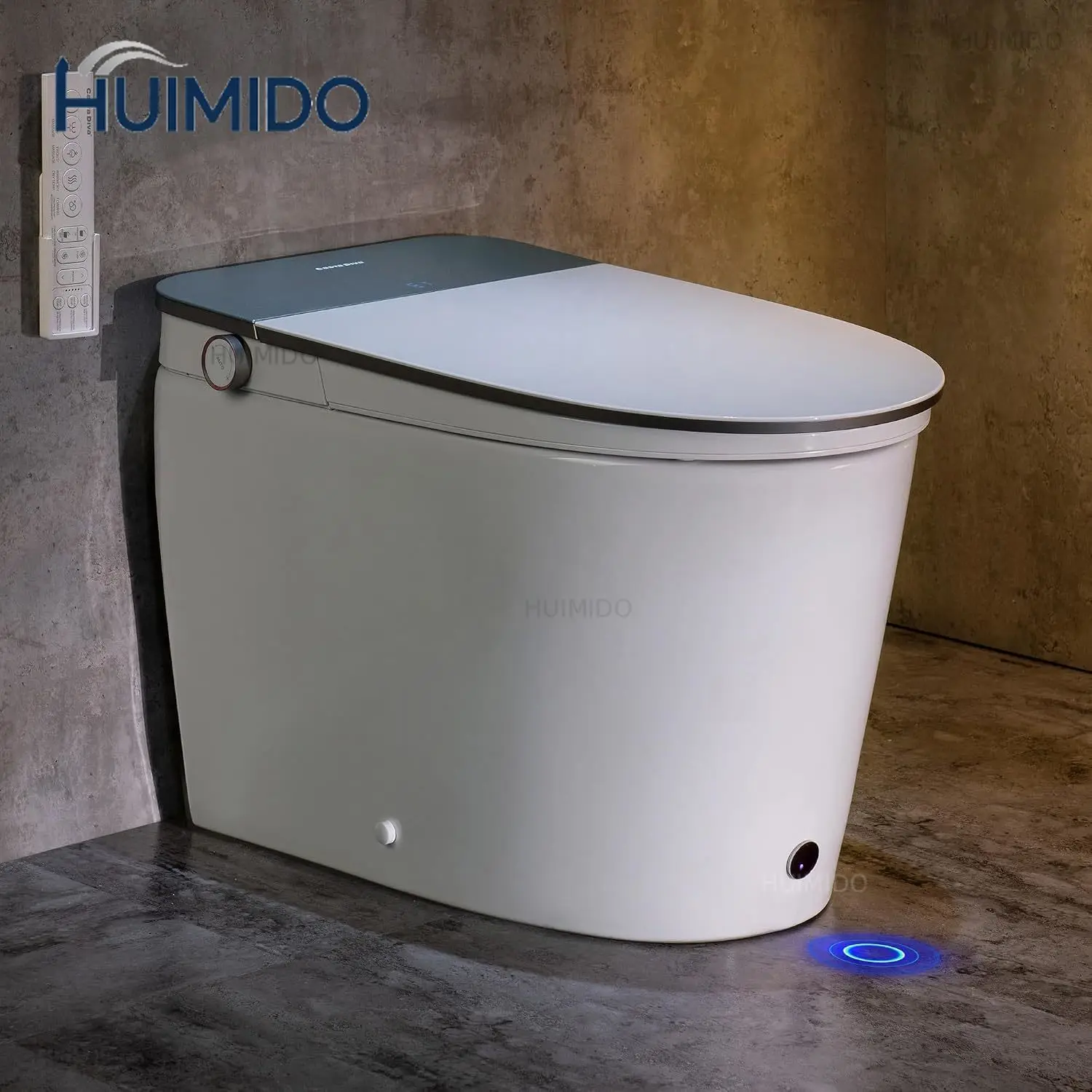a CD-K030PRO Smart Toilet Auto Open Lid Powerful Flush Foam Shield | Bidet Toilet with Tank, Heated Comfort Se