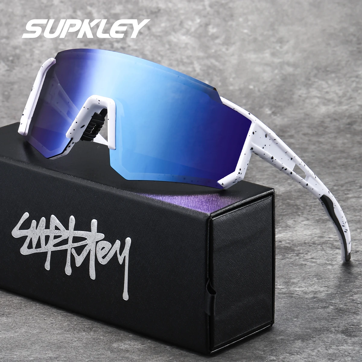 

SUPKLEY женские поляризационные солнцезащитные очки в большой оправе, мужские очки в полуоправе, легкие, удобные, для вождения, пляжа, путешествий