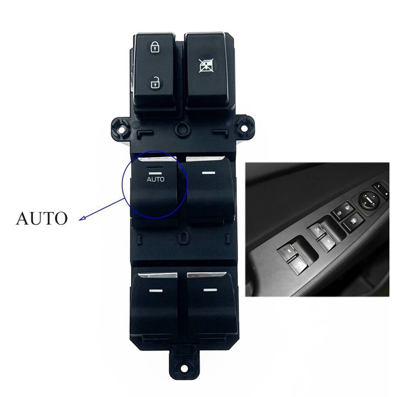 

Window Power Left Front Master Lifter Switch For Hyundai TUCSON 2016+ 93570-F80204X 93570F80204X