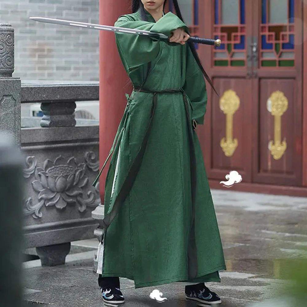 Hanfu Robe Mens Full Set Of Men'S Ancient Costume Martial Arts Style Autumn Winter Ancient Style Young Man New Chinese Style Set