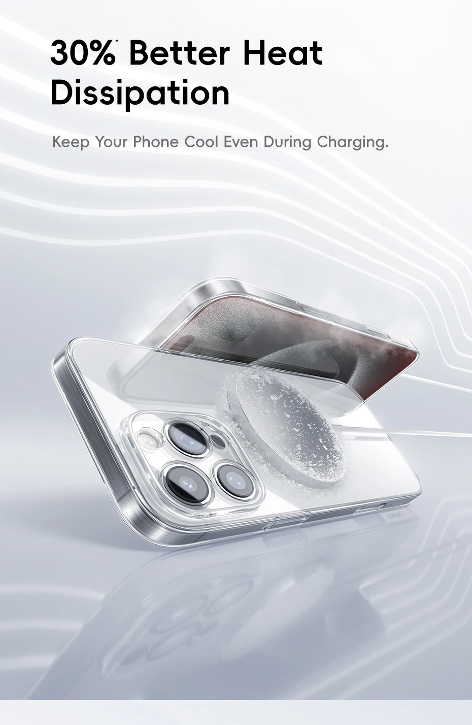 Baseus Magnetische Hülle für iPhone 17 16 15 14 Pro Max für MagSafe Wireless Charging PC Hülle für iPhone 13 12 11 Pro Max Funda Hülle – Detail 9