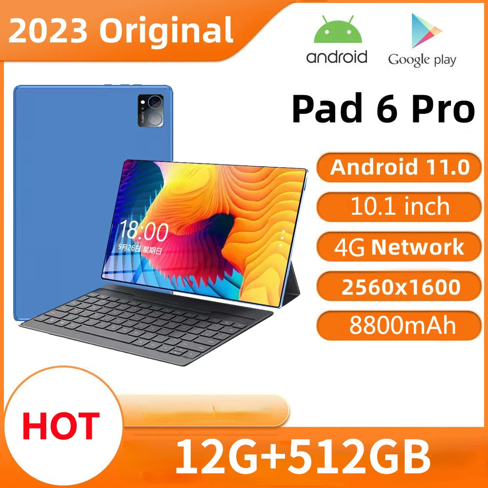 2024 gorąca sprzedaż Android 12.0 wersja globalna Tablet Pad 5 Pro 12GB + 512GB tablety PC 5G podwójna karta SIM lub WIFI HD MiNI Tablet