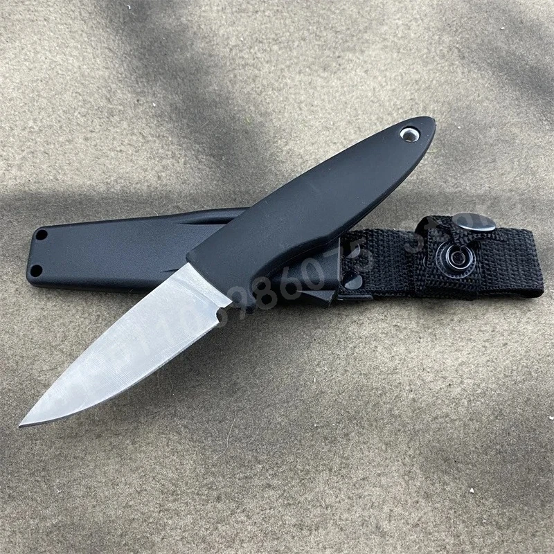بعقب ملحومة سكين مستقيم 7Cr13Mov شفرة ABS مقبض بلاستيكي المحمولة المنزلية الفاكهة EDC حمل على سكينة أدوات هدايا الرجال #3