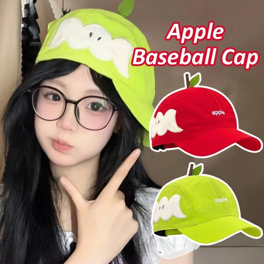

Casual Cotton Fruits Baseball Cap Peaked Cool Embroidered Letter Hat Sunscreen Fashion Creative Fruits Cap Girl
