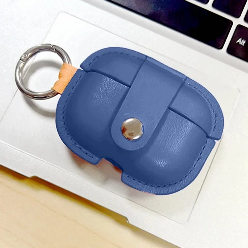 Мягкий чехол для наушников Apple Airpods Pro, роскошная сумка для хранения из искусственной кожи, чехол для наушников Airpods 4 3 pro 2n gene