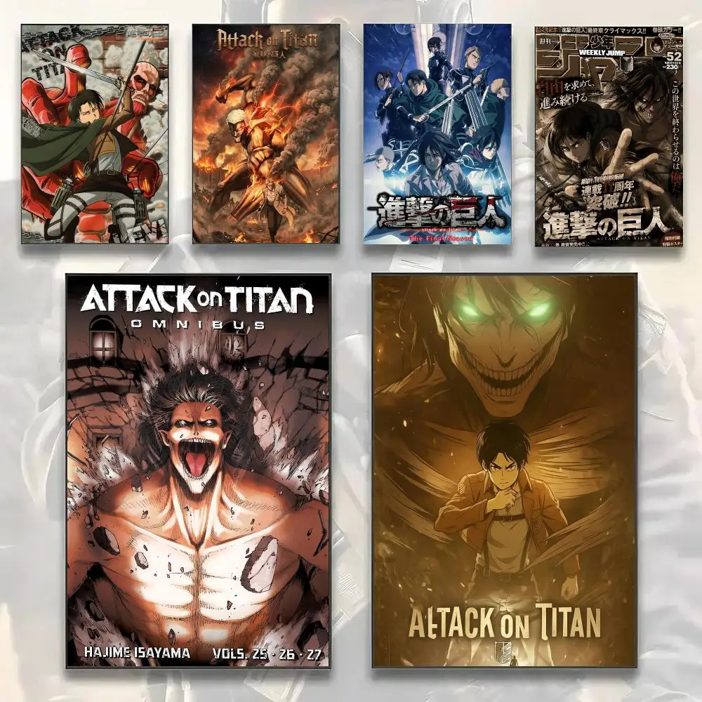 Classic Anime A-Attack On Titan Painting Calligraphy Modern Canvas Wall Art Prints for Living Room Decor | Wall Decals
