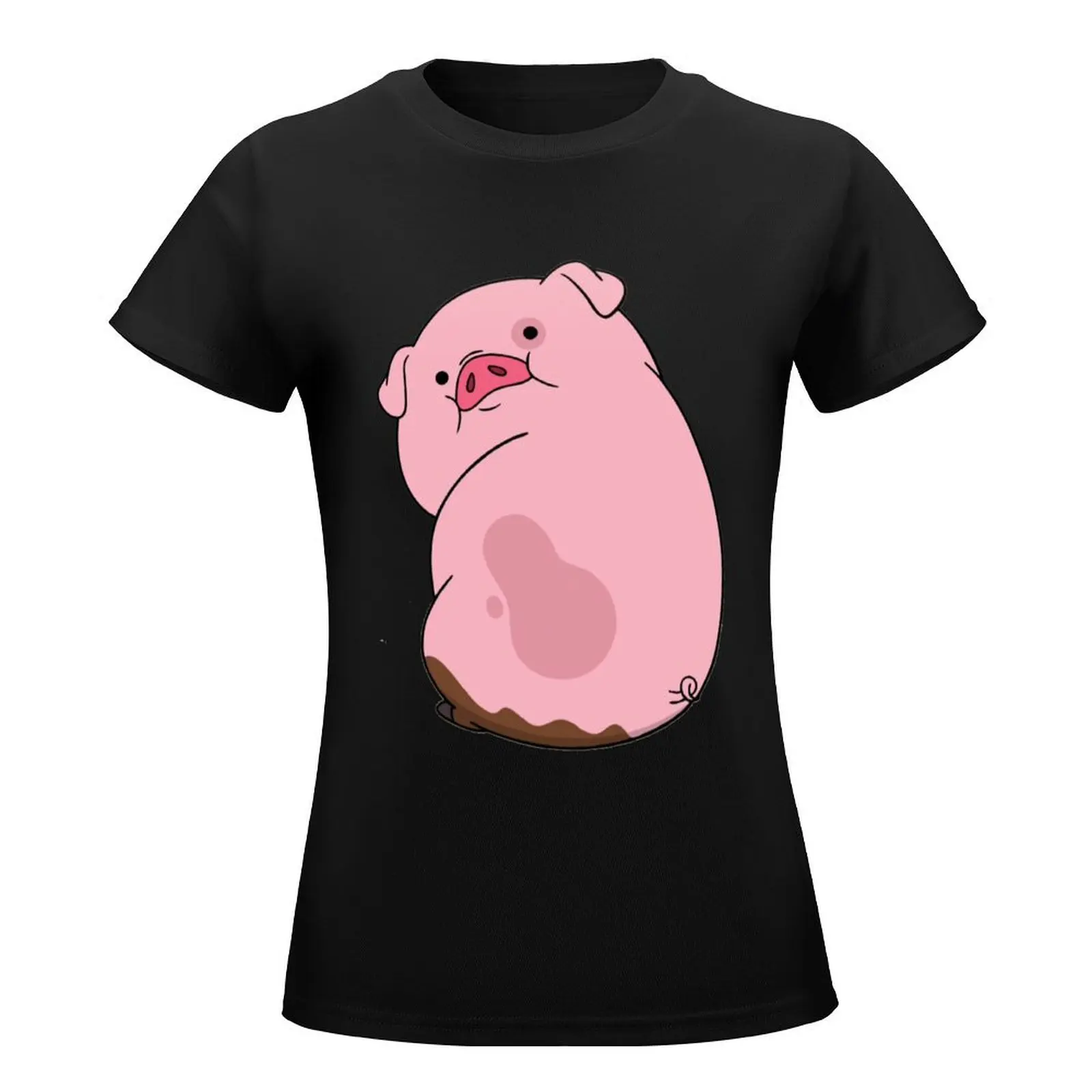 waddles T-Shirt anime clothes summer clothes tops shirts graphic tees funny t shirts for Women