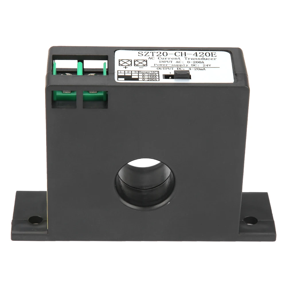 SZT20-CH-420E محول التيار الارسال محول الاستشعار التيار المتناوب محول التيار 0-200A الاستشعار الحالي الارسال الحالي
