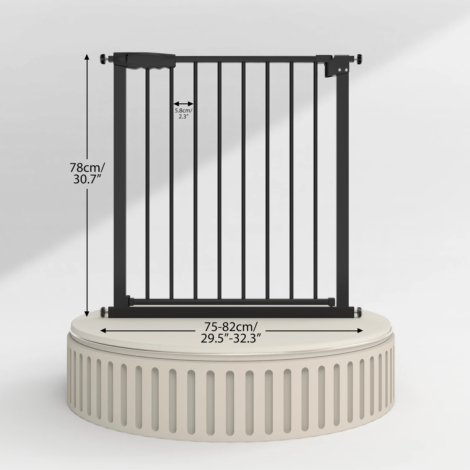 حاجز باب أمان معدني لا حاجز أمان للدرج المثقوب أبواب سلامة للحيوانات الأليفة للأطفال للداخلية والخارجية وأبواب الدرج والممرات