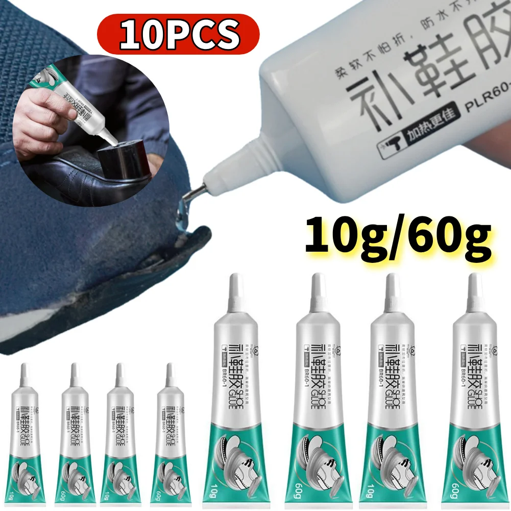 

10PCS Strong Repair Shoe-Repairing Adhesive Quick-drying Universal Repair Shoes Glue Wear-resistant for Neoprene Canvas