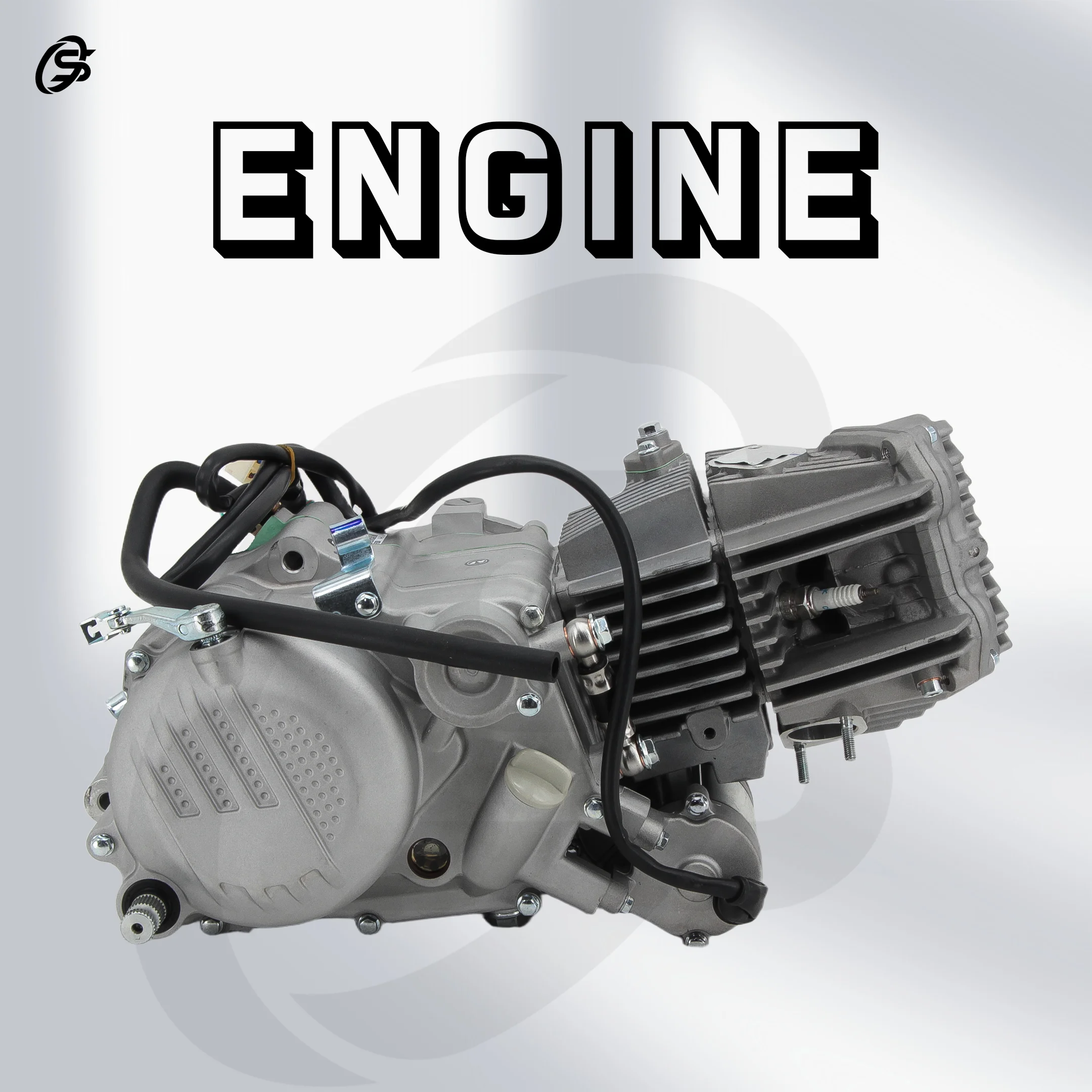 

190CC ATV Engine Beach Bike Engine Sliver Horizontal Engine ATV Powertrain