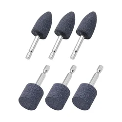 6Pcs Grinding Wheel Sharpening Drill Bit Hex Shank Portable For Metal Wood Polishing Rotary Tools Electric Grinder Accessories