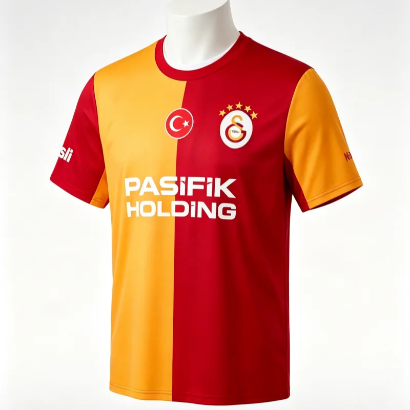 2026 New Galatasaray 3D Printed Football Shirt for Men's Summer Outdoor Sports T-shirt Breathable Quick Drying Parent Child Tee