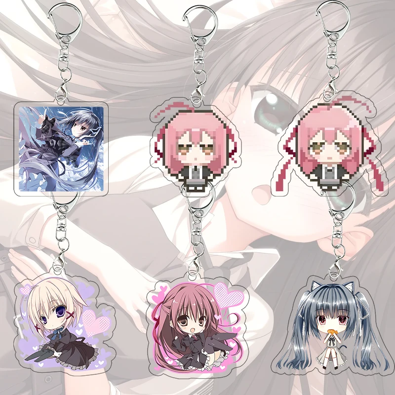 Акриловый брелок Sakura No Toki: пиксельный персонаж Рейка Накамура (Galgame), подвеска для сумки, модный брелок-модель, подарок на день рождения