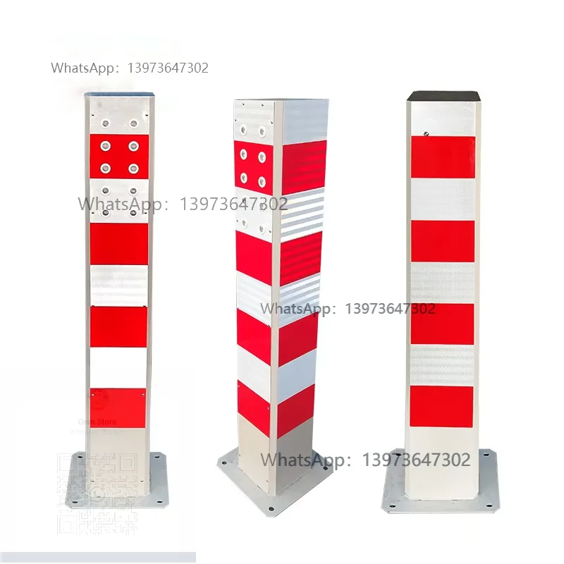 Solar Anti-Collision Road Safety LED Warning Column LED Light Pile Isolation Column Traffic Warning Product