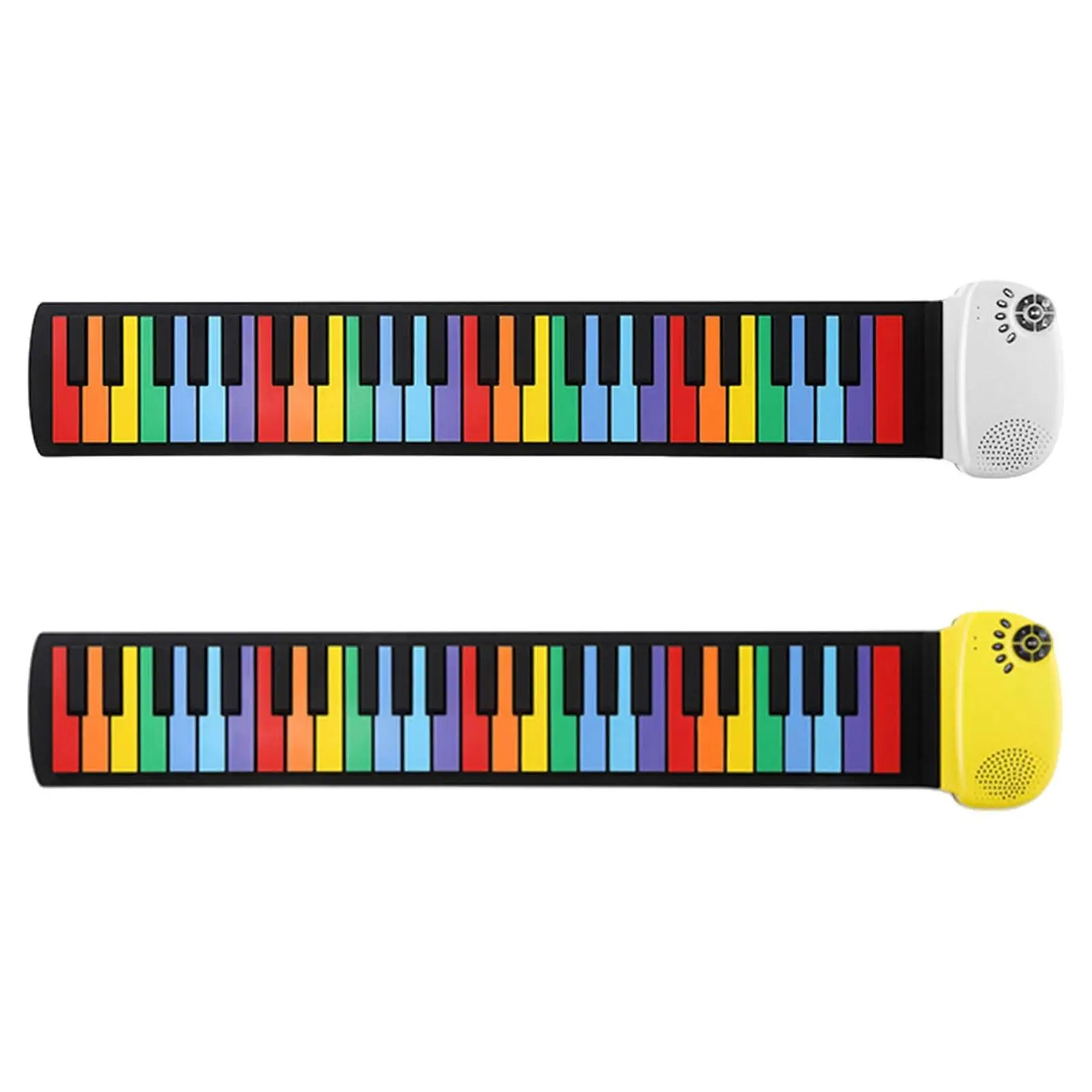 Piano enrollable de 49 teclas, instrumentos musicales, Piano de viaje, Piano plegable eléctrico Digital portátil para niños, principiantes y adultos