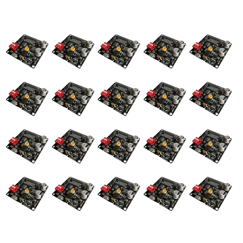 AA84 20X 12 В/24 В Модуль воспроизведения голоса Управление последовательным портом Воспроизведение 10 Вт/20 Вт Голосовой модуль HV8F