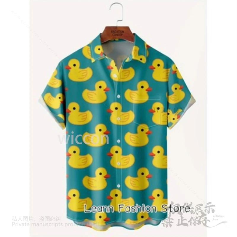 게임 여름 패션 휴가 컬러 인쇄 옷깃 짧은 소매 얇은 하와이 꽃 셔츠 바지 남성 여성 할로윈 카니발