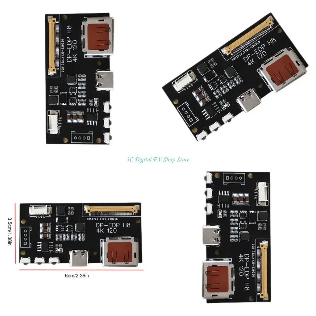 E74D DP to EDP 4K 120HZ DIY 4K Driver Board 4K 2K 1080 Adapter Board for B156ZAN05.1 B173ZAN03.3 N156KME-GNA N173DES-G31