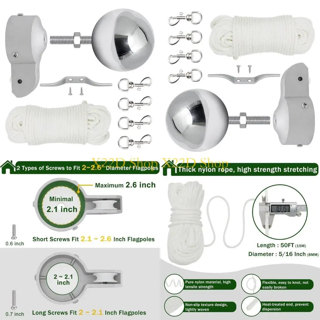 X22D Strong Aluminum Standard Post Mounting Hardware With Integrated Wheel Wheel And Weather Resistant Untarnished Decorative