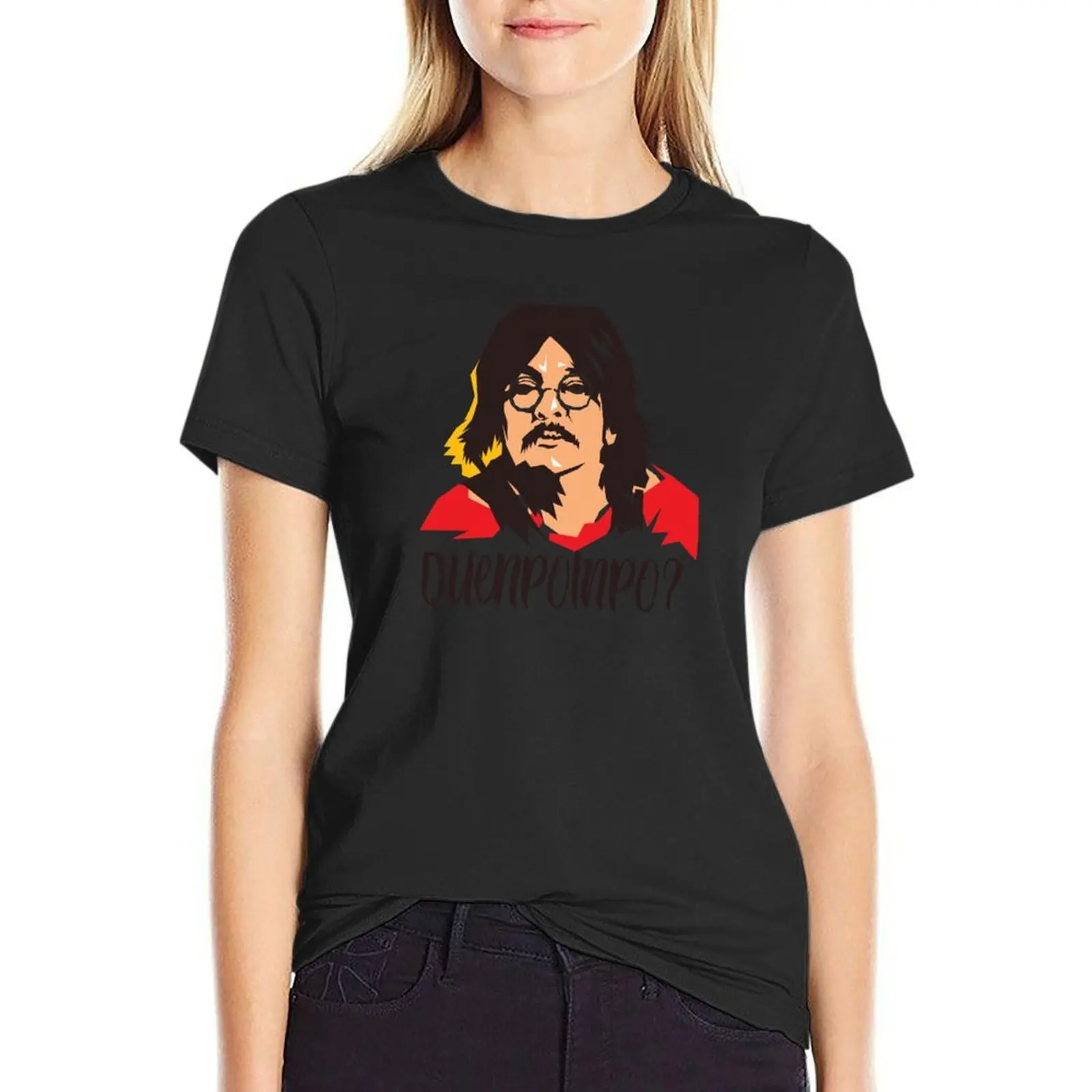 

Chico Che, quenpompo! T-Shirt korean fashion funnys vintage tops Women's clothing