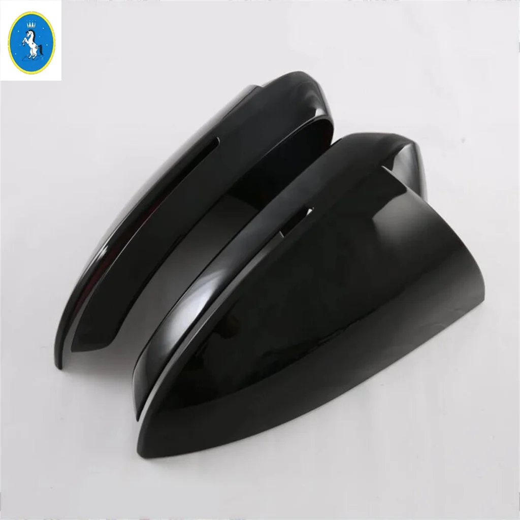 

For OMODA C5 2023 2024 2025 Black / Carbon Fiber Look Car Door Rearview Mirror Protector Shell Cap Cover Trim ABS Accessories