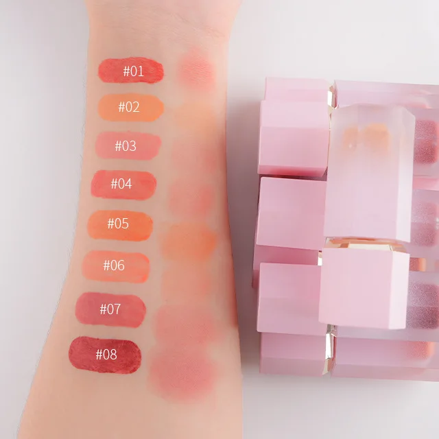 Blush liquide pour le visage sans logo, rouge pour les joues, fard à joues lisse naturel, fard à joues pigmenté, maquillage crémeux longue durée, cosmétique pour le visage