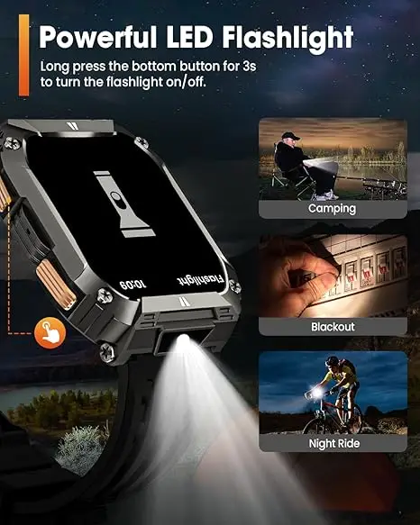 جديد T-Rex3 HD الكبار الرجال ساعة ذكية 2.01 بوصة شاشة كبيرة 1100mAh سوبر بطارية 10ATM مقاوم للماء دعوة سوار رياضي forxiaomi