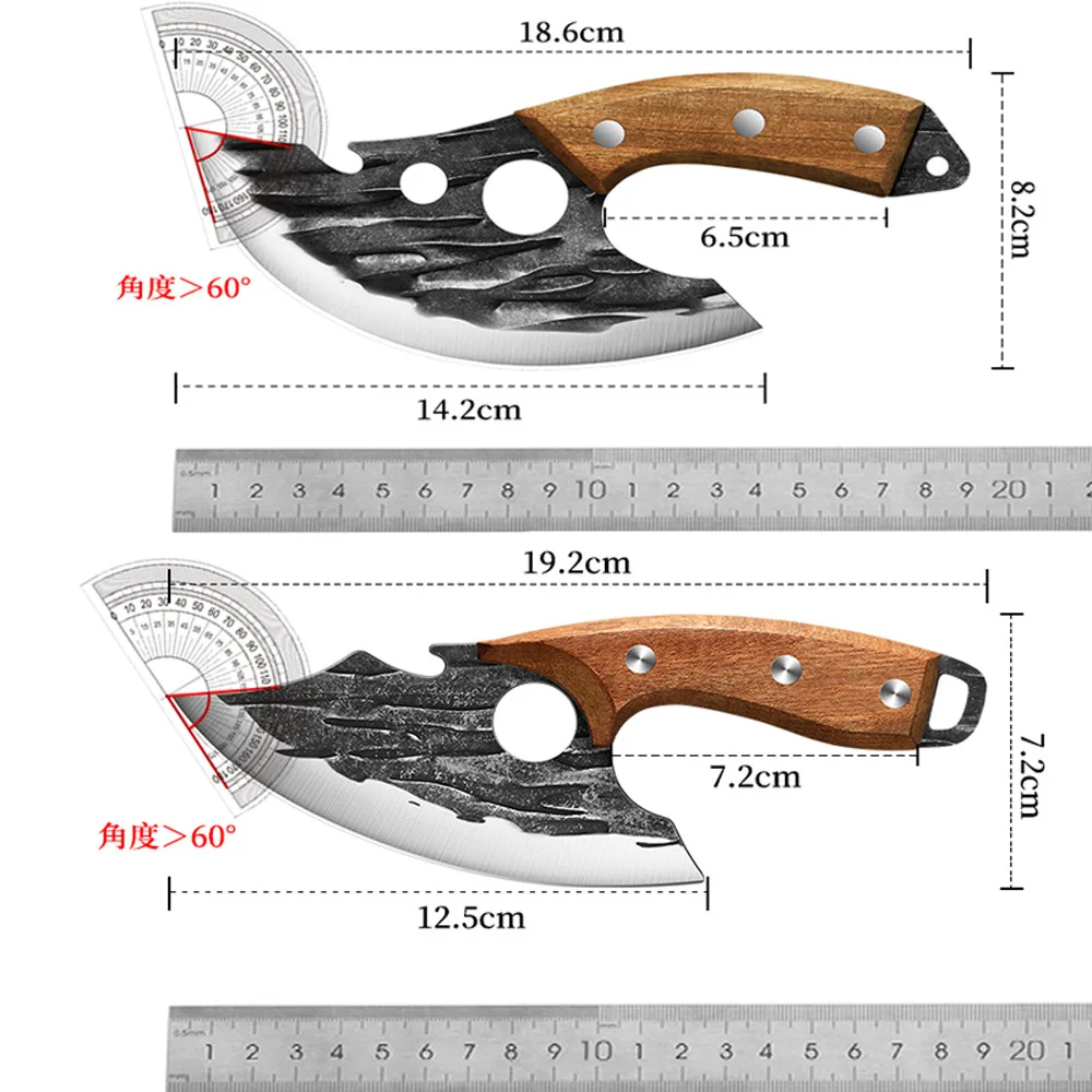 Kitchen knife Outdoor multifunctional knife Meat cleaver Bone cleaver Forging knife Stainless steel  chef kitchen accessories