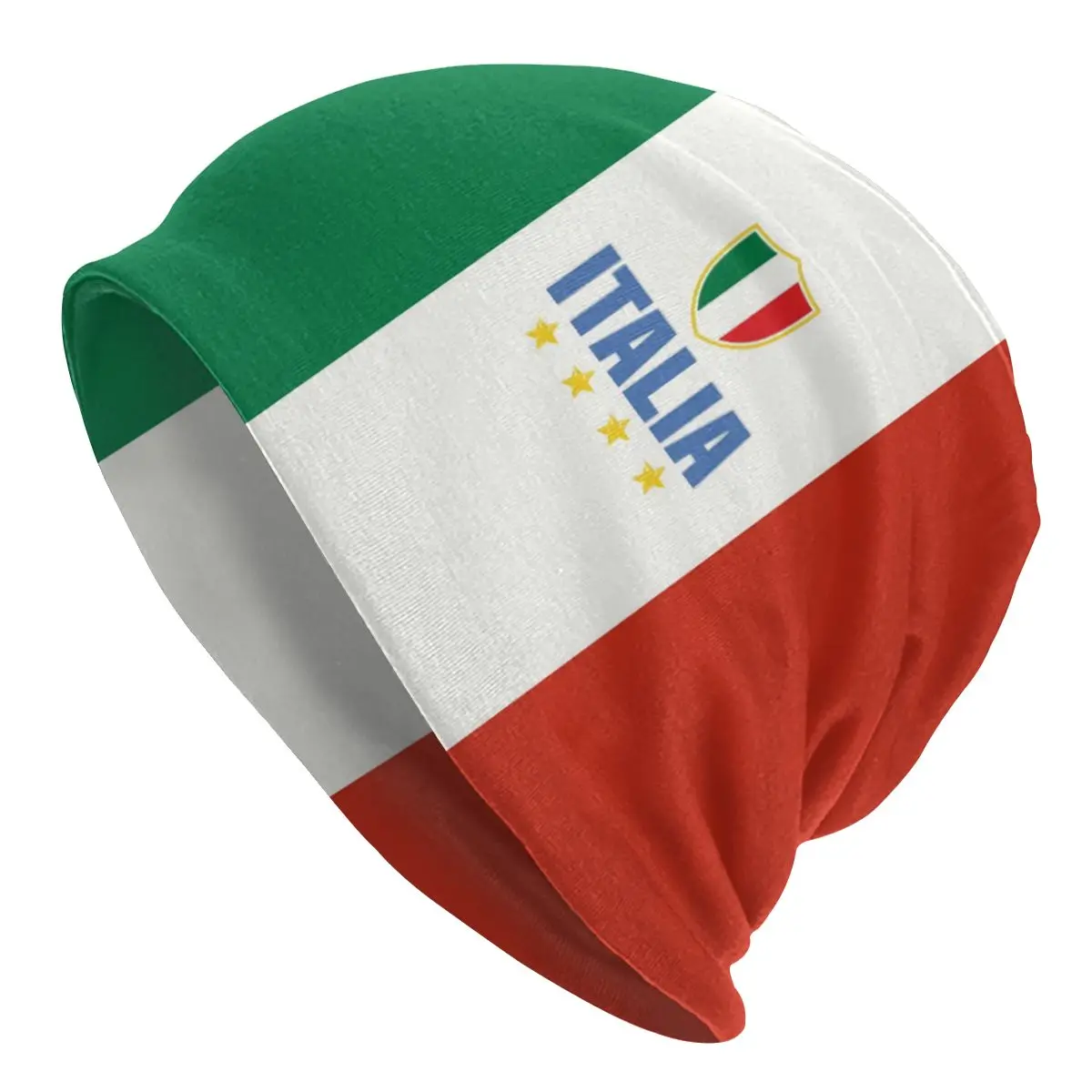 Custom Flag Of Italy Skullies Beanies Caps Streetwear Winter Warm Women Men Knit Hat Adult Unisex Italian Patriotic Bonnet Hats