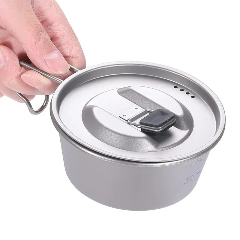 Sierra Cup Bowl Pot Titanium Folding Bowl Cookware 350ML 520ML for Outdoor Camping Hiking Picnic BBQ (350ML)