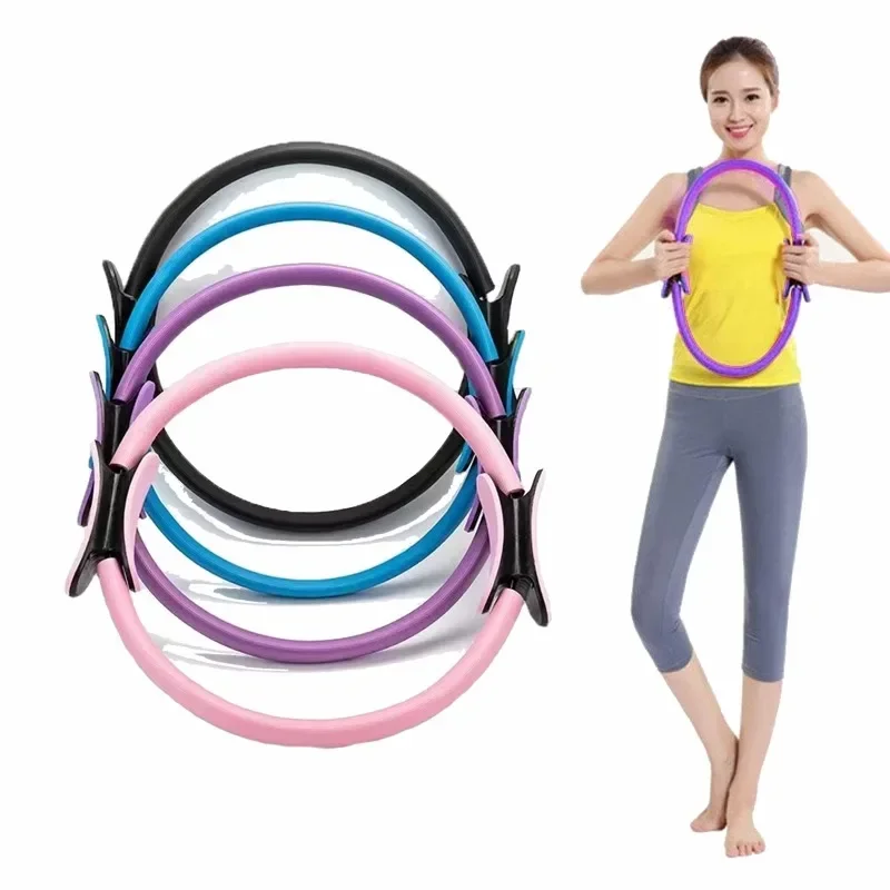 Yoga Fitness Ring Circle Pilates Girl Women Exercise Gym Workout Pilates Accessories Home Resistance Elasticity Yoga Ring Circle