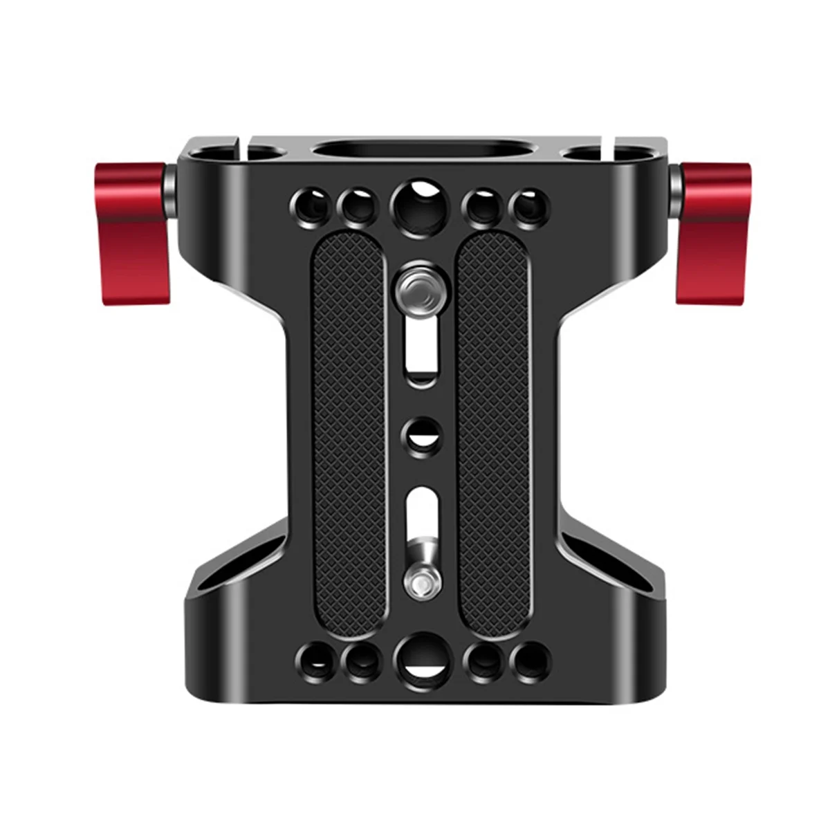 Camera Base Plate with Dual 15mm Rod Rail Clamp Suitable for Rabbit Cage and DSLR Rig Camera Accessories