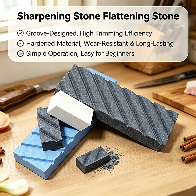 320 Grit Sharpening Whetstone Correction Stone Horizontal Stripes Water Stone Repair for Kitchen Bar Knife Sharpener Accessories