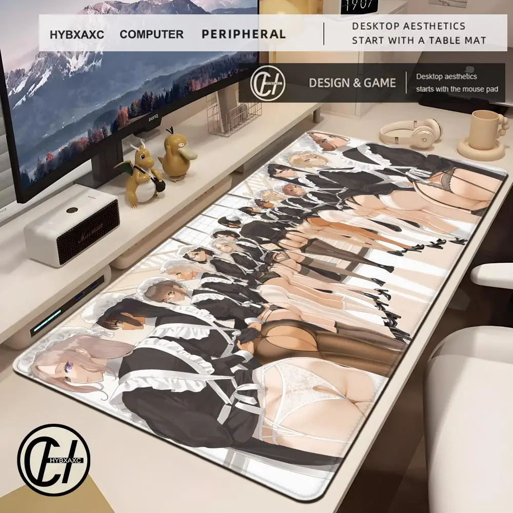 مثير أنيمي ماوس الوسادة هنتاي ماوس الوسادة كبيرة الثدي ماوس الكمبيوتر كبير اللعب البساط فتاة حصيرة مكتبية الألعاب الملحقات لوحة المفاتيح