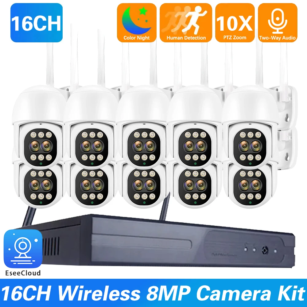 Wi-Fi 16CH Nvr Cctv…