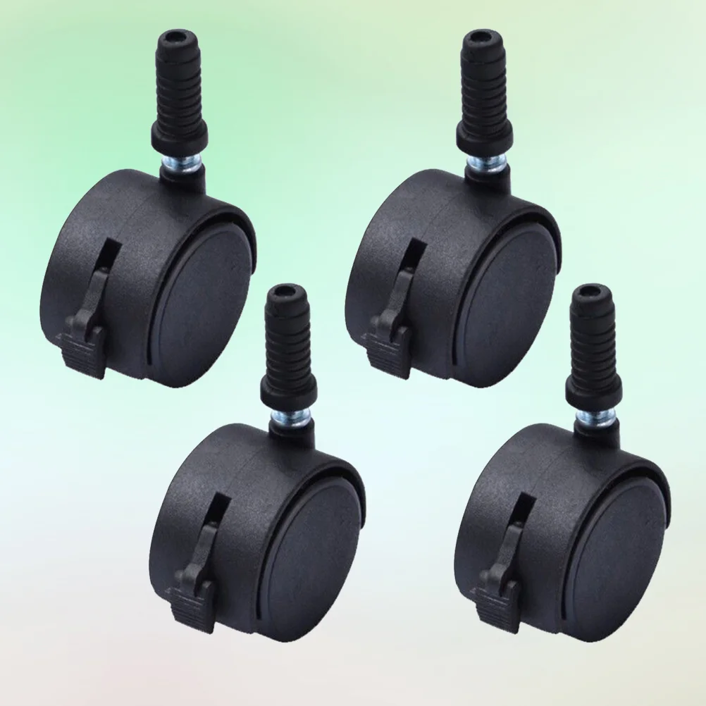 

4pcs 2 Inch Creative Swivel Caster Wheels 360 Degree Plate and Bearing Office Chair Wheels for Furniture