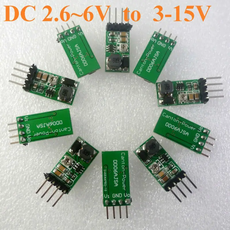1.4A Step-Up Current Mode PWM Converter Voltage Regulator Module DD06AJSA*10 FP6291 Adjustable Output Power 2.6-6V to 3-15V