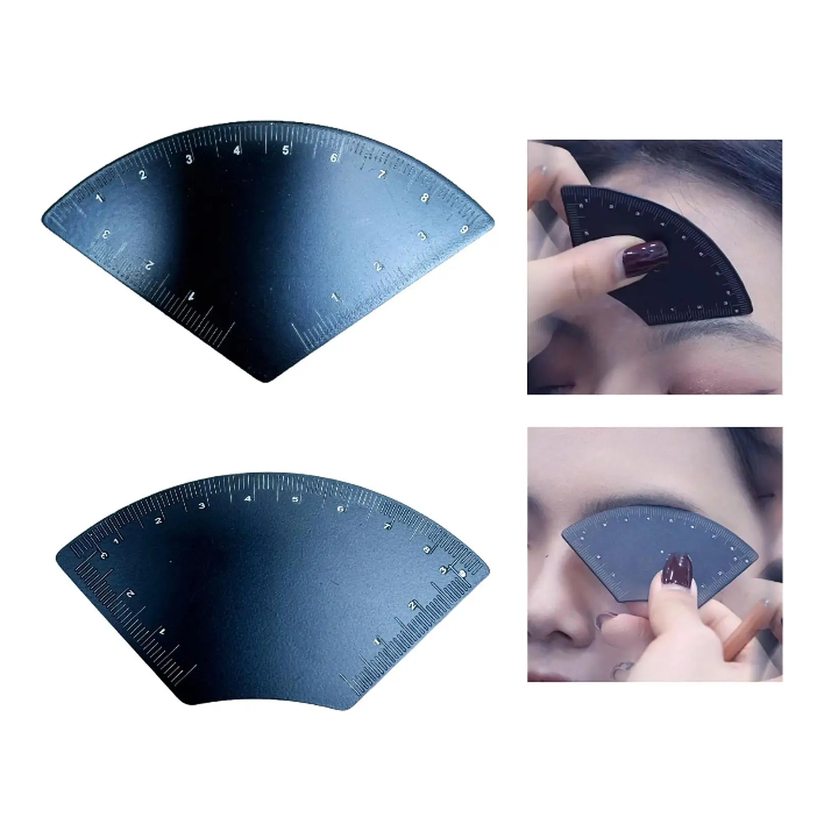 눈썹 스텐실 빠른 눈썹 디자인 사용하기 쉬운 철 액세서리 여행용 크기