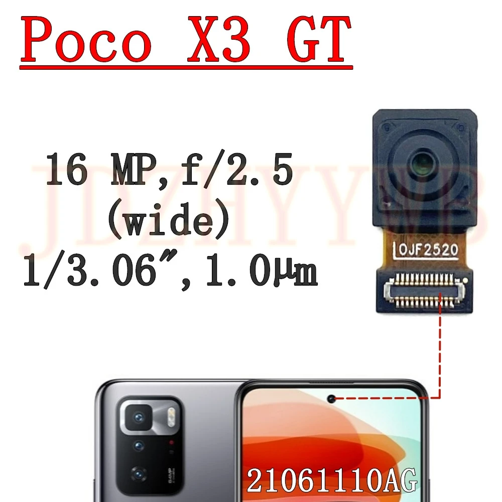 Best Quality Front Facing Selfie Camera For Xiaomi Poco X3 GT Ultrawide Main Rear Wide Back Camera Phone Flex Cable Poco X3GT