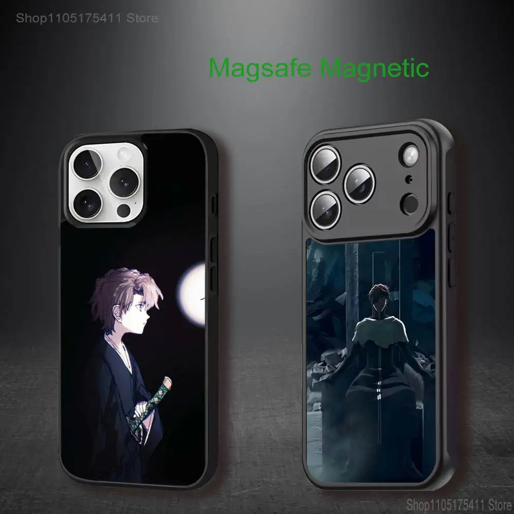 

Aizen-N S-Sousuke Anime Phone Case For iPhone 17,16,15,14,13,12,11,Pro,Max,Plus,Mini,SE4,E Magnetic Magsafe Wireless Charging