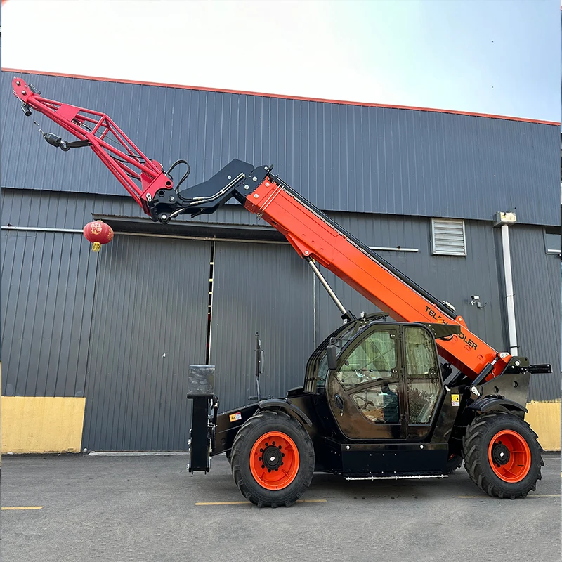 Telescopic Handler Loader New Heavy Hydraulic Crane Telehandler Diesel Engine Power Source Telehandler Forklift