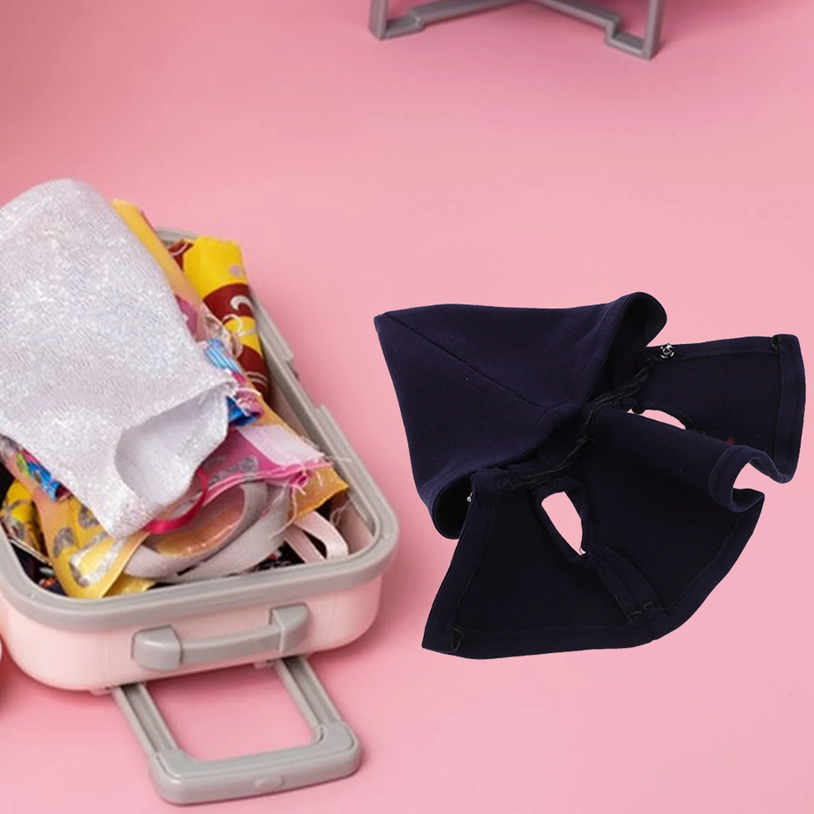 

2Pcs Wizard Cloak Mini Fairy Hooded Cape Outfit Figures Cosplay Witch Costume DIY Crafting Party Present Reusable Clothes