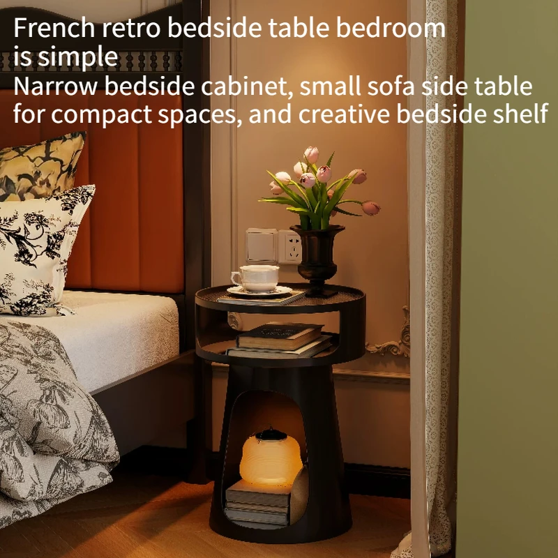 Minimal Simple Nightstand Vintage Metal Weird Modern Nightstands French Black Cajoneras Para Dormitorio Nordic Furniture