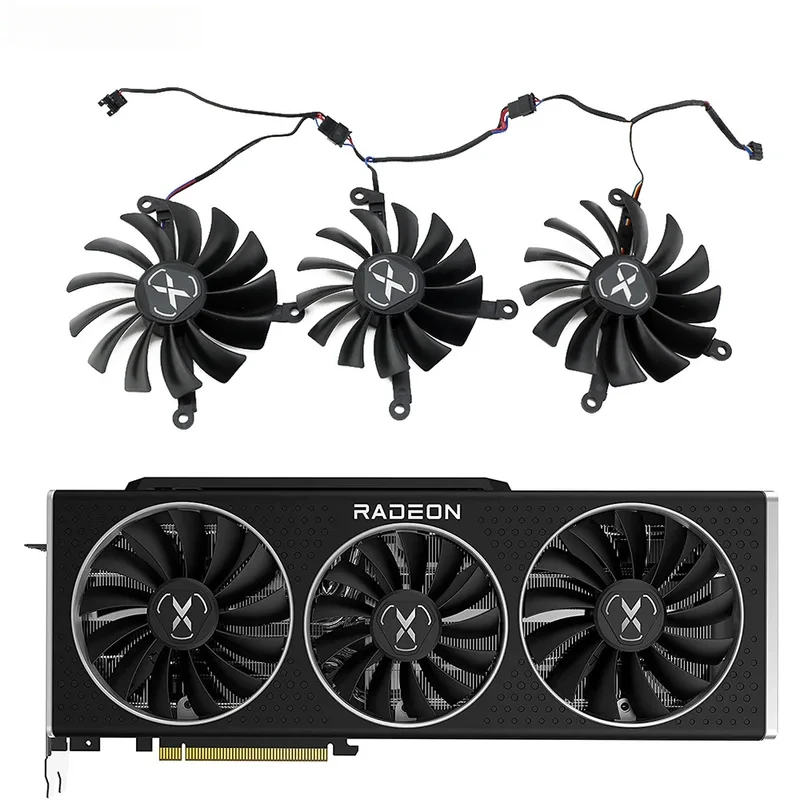 95MM CF1015U12D 87MM CF9015U12D GPU Cooling Fan For XFX Speedster MERC 319 RX6800 RX6800XT V1 Video Card