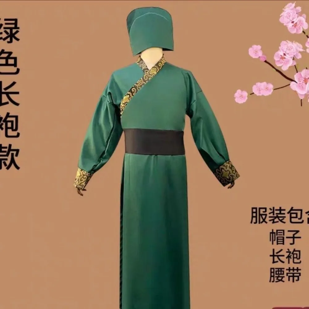 

Three Kingdoms Ancient Costume for Adults, Zhuge Liang Guan Yu Zhang Fei Liu Bei Cao Cao Stage Party Performance Hanfu Outfit