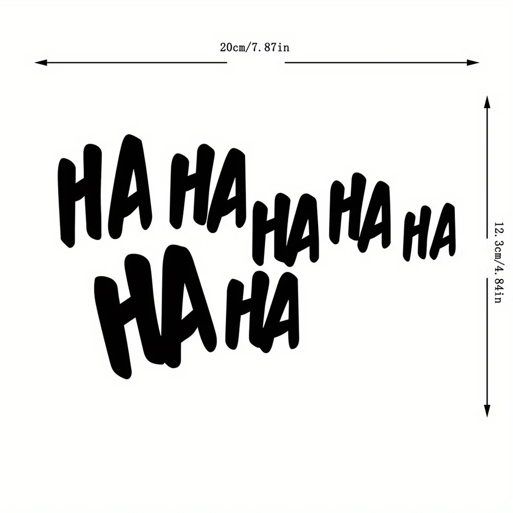 Scooter Body, Windshield, Helmet, Exterior Trim Accessories Car Stickers HAHAHA Why So Serious Car Decals for Car, Motorcycle,