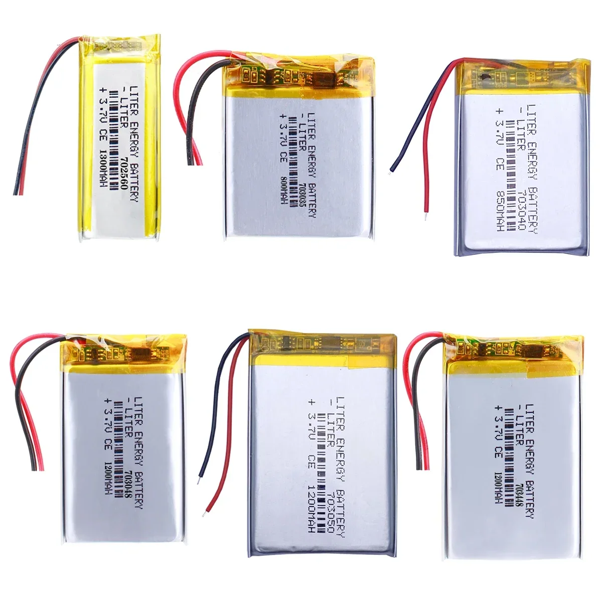 703048 3.7V LiPo Rechargeable Polymer lithium battery for Toys, DIY GPS, PSP, DVR, Remote Controls, Drones, Beauty Instruments