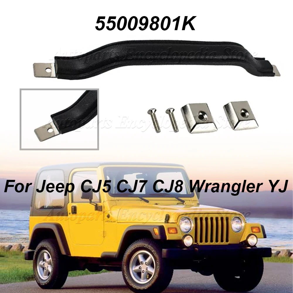 Car Inner Door Handle Pull Strap Trim Car Accessories 55009801K For Jeep CJ5 CJ7 CJ8 For Wrangler YJ